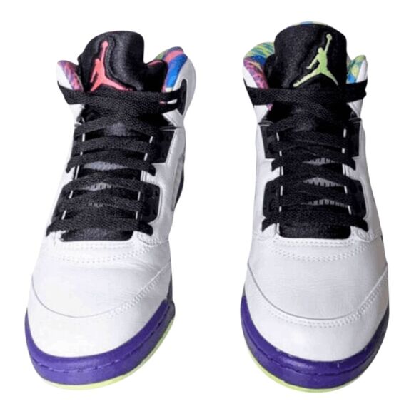 NIKE Air Jordan 5 Retro 'Alternate Bel-Air' Sneakers Size 6.5Y/W8 - Picture 4 of 9